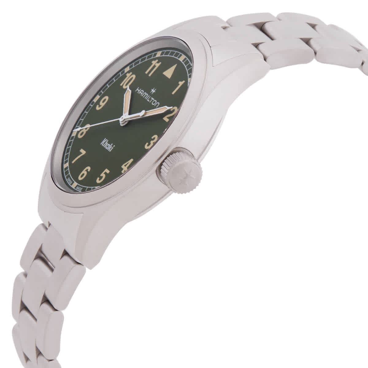 Hamilton Khaki Field Quartz Green Dial Watch H69401160