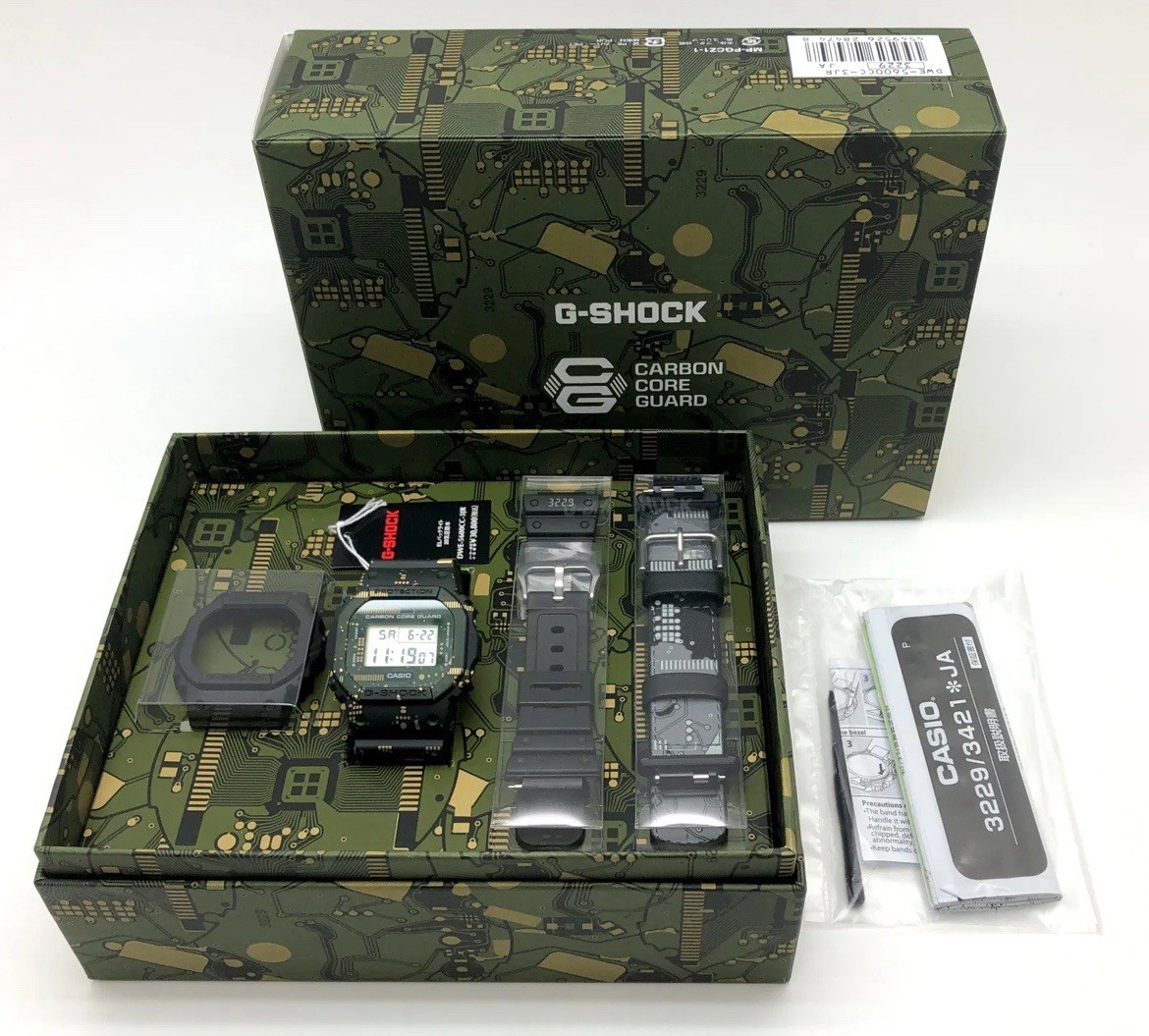 Casio G-Shock DWE-5600CC-3ER Resin Case with Green Plastic Band Men’s From Japan