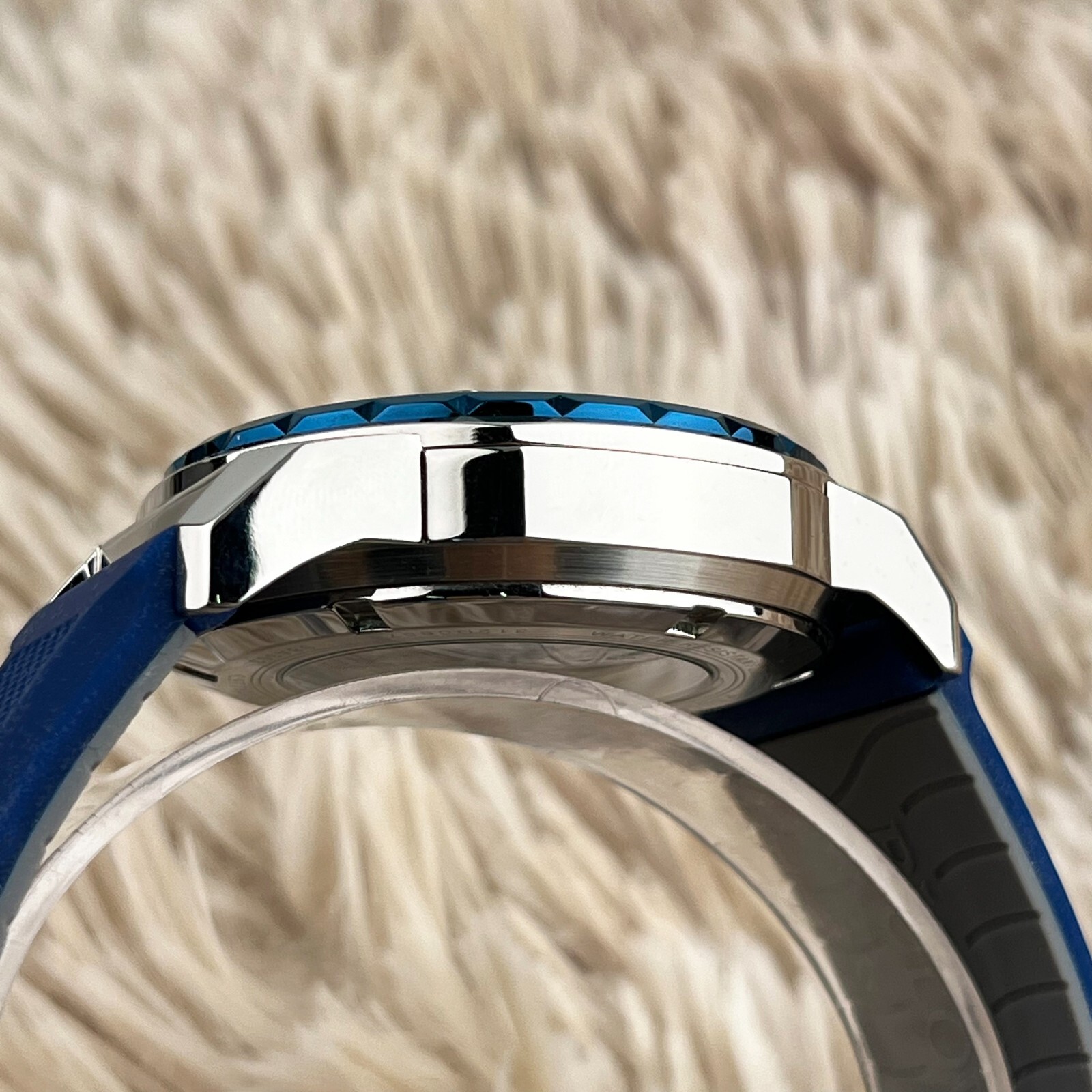 Bulova Marine Star Automatic 45mm Blue Dial Blue Rubber Strap Men’s Watch 98A303