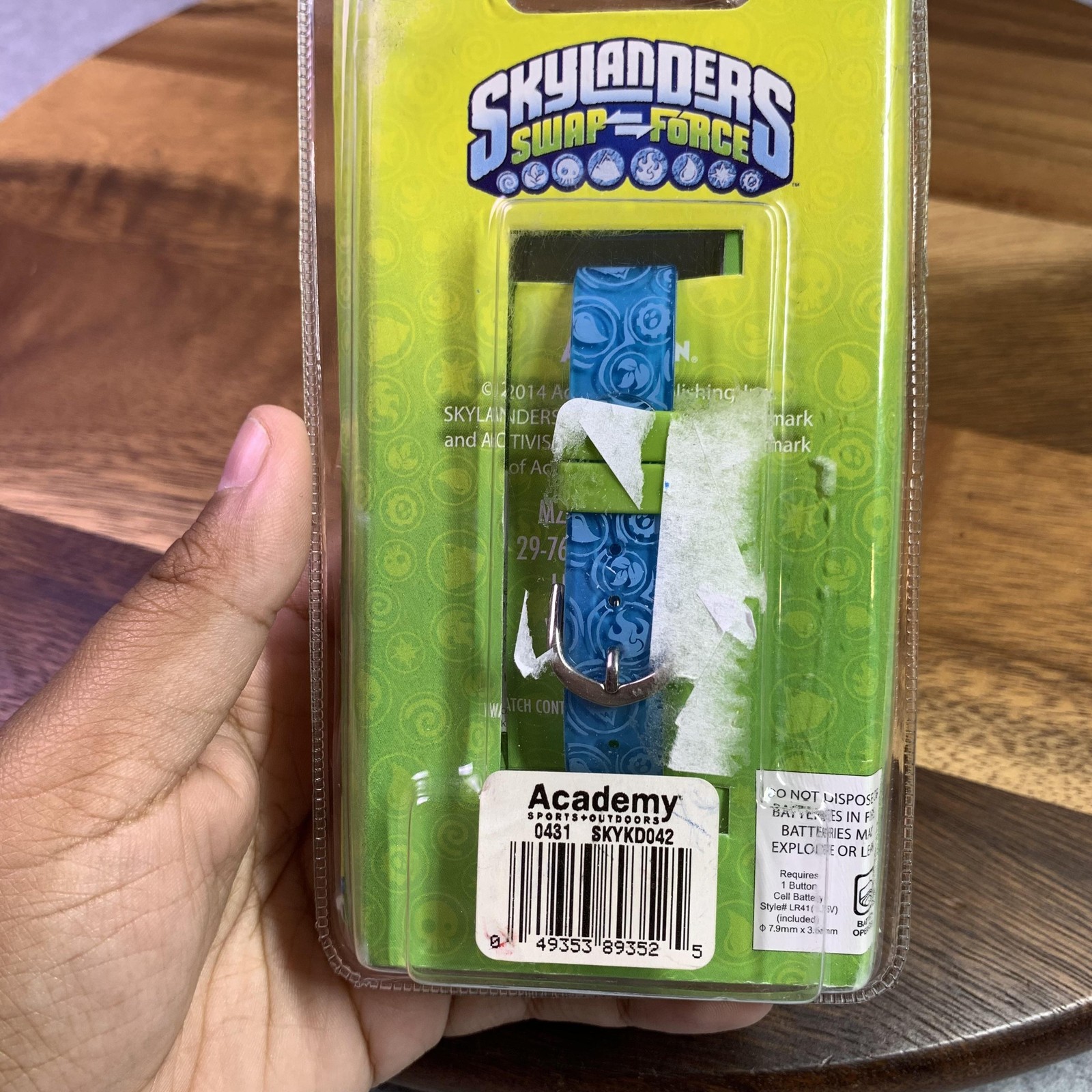 Skylanders Swap Force LCD Digital Watch Kids Blue Green Slide-On Characters New
