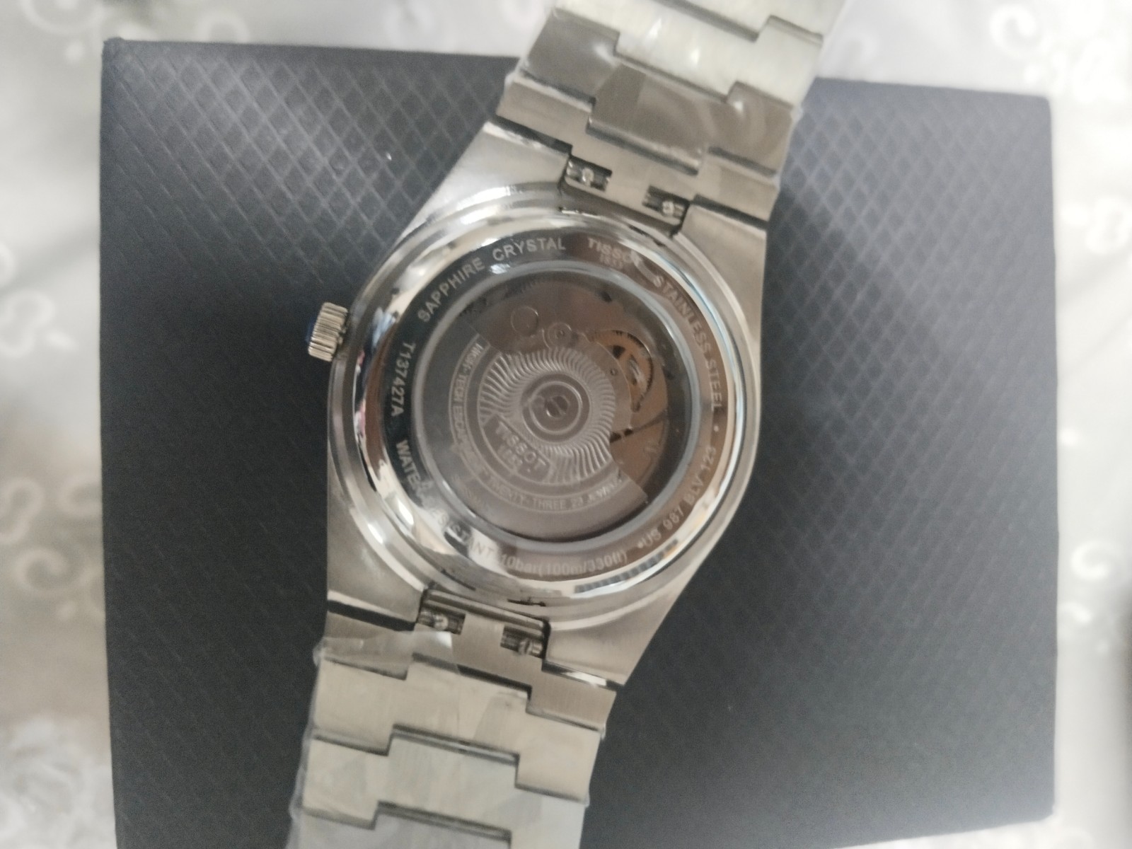 Pre Owned Tissot PRX 80 Luminous Dial Silver Bracelet Mens Gift Watch