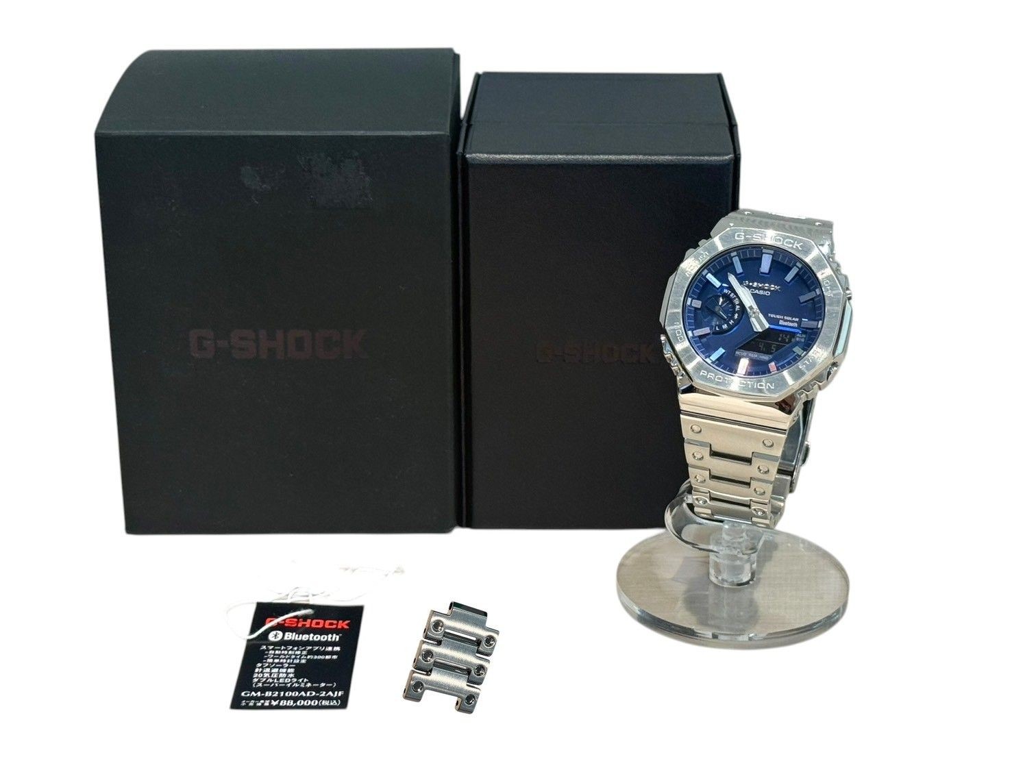 CASIO G-SHOCK Blue Full Metal Analog Digital GM-B2100AD-2AJF good condition