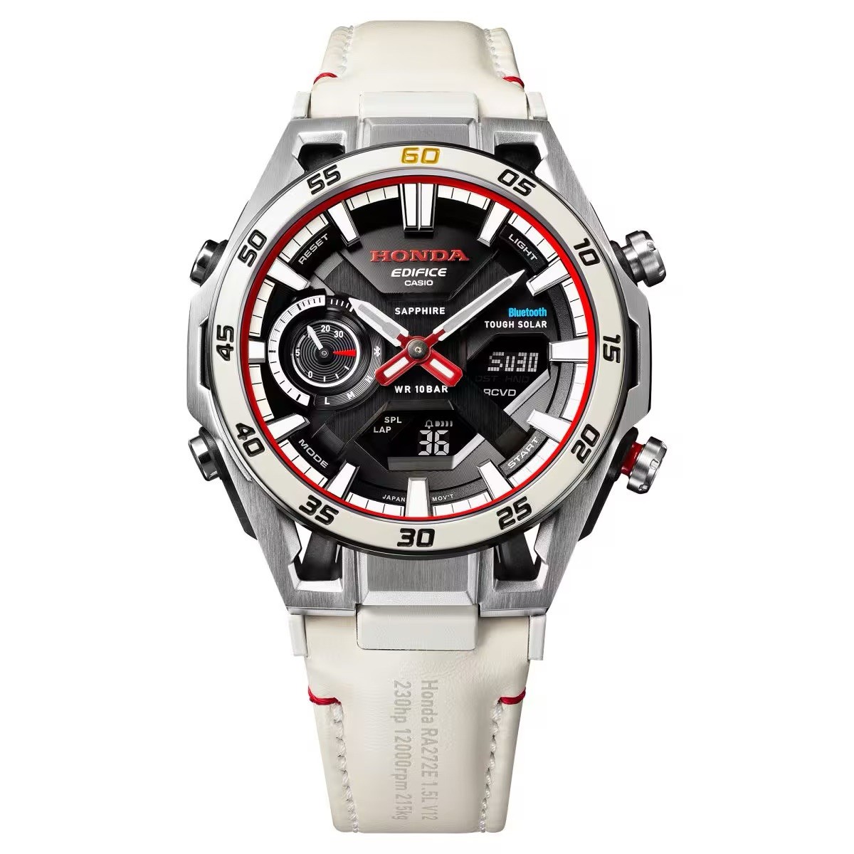 Combo Casio Edifice Honda ECB-2300HR-1AJR F1 60th With RA272 Tamiya Mdlcar1:20
