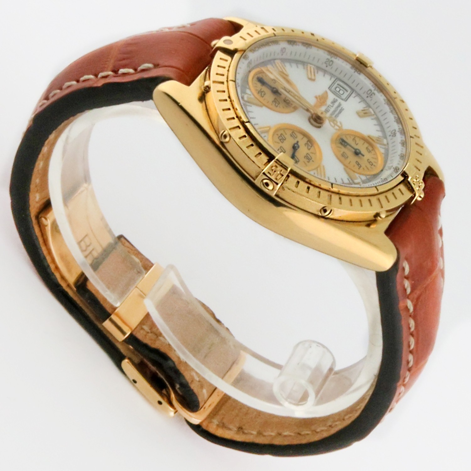 Breitling Chronomat GT 18K Gold Automatic Chronograph 40mm K13050.1 w/Papers