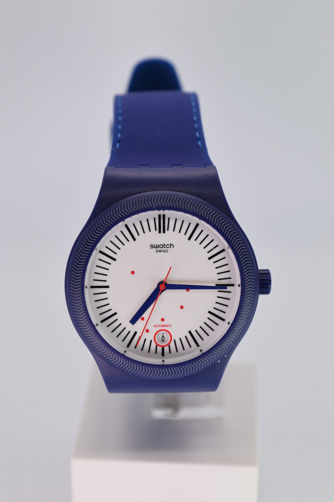 NEW AUTOMATIC Swatch Sistem 51 Men’s Originals Blue Silicon Watch SUTN401 GRID