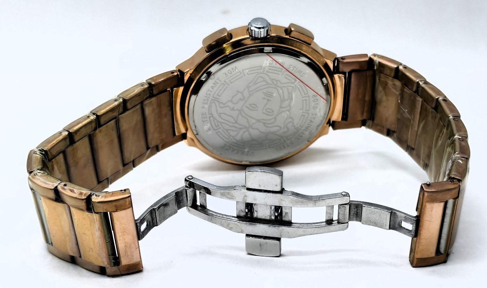 Fantastic Versace Chronograph Date Indicator Fix Bezel Men’s Wrist Watch