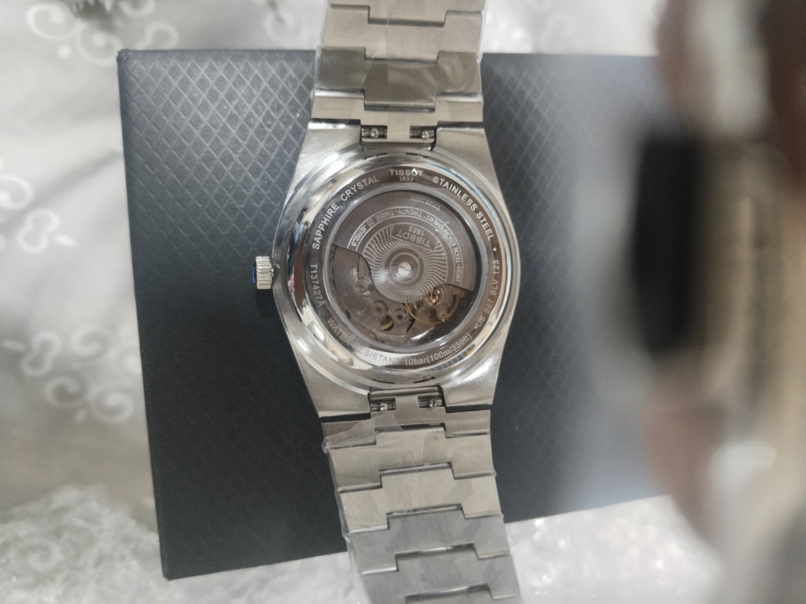 Pre Owned Tissot PRX 80 Luminous Dial Silver Bracelet Mens Gift Watch