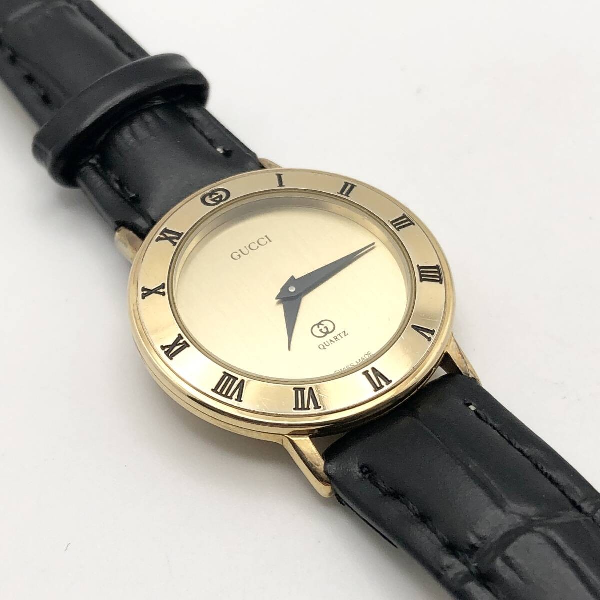 GUCCI Good condition Operational GUCCI(Gucci) 3001L ladies’ gold quartz wristwa