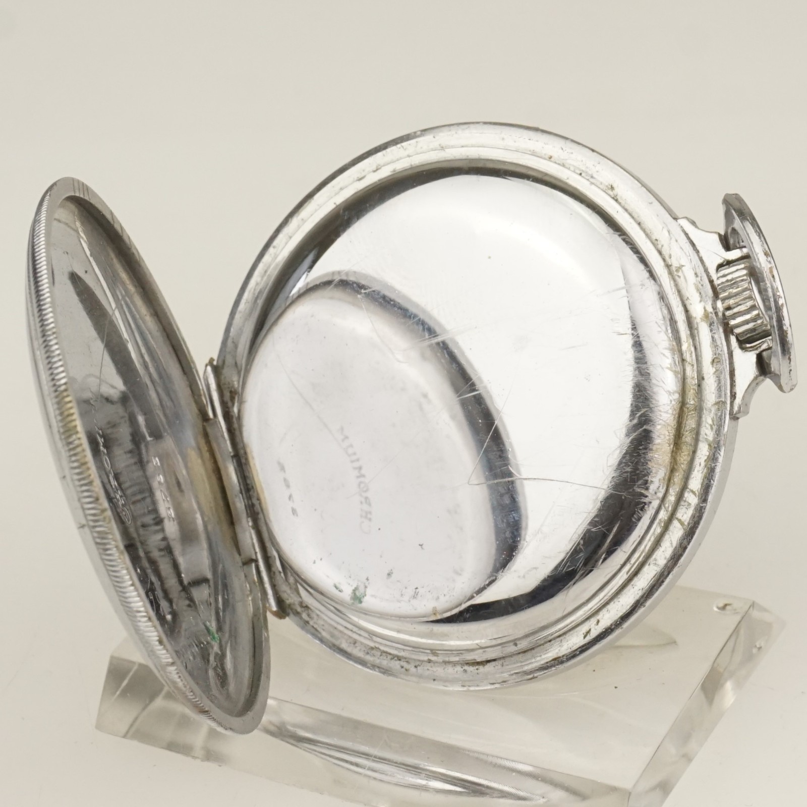 Rare! CHRONOGRAPH Pocket Watch Men’s no fusee duplex chronometer no repeater RAR