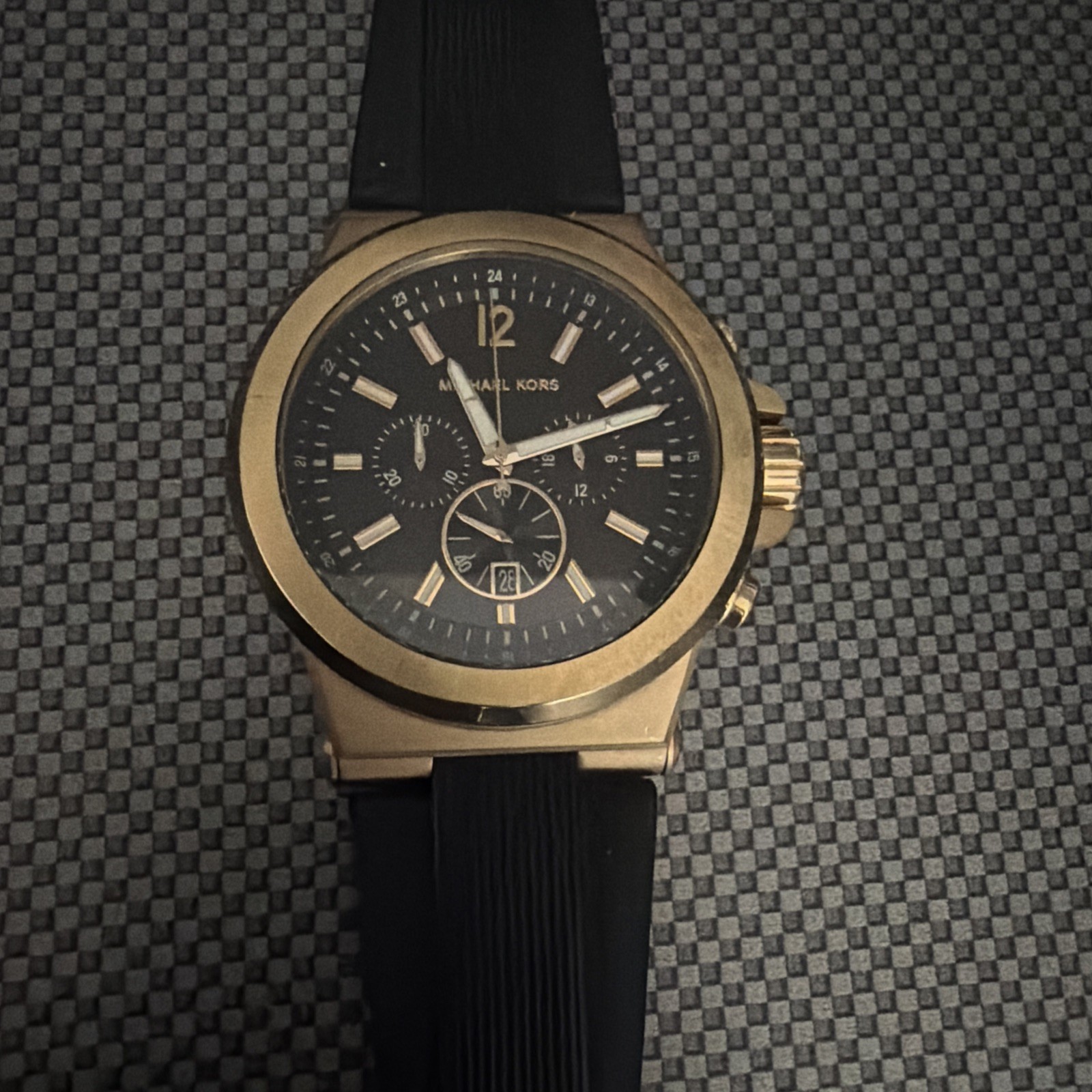 Michael Kors MK8184 Men’s Classic Watch – Black/Rose Gold
