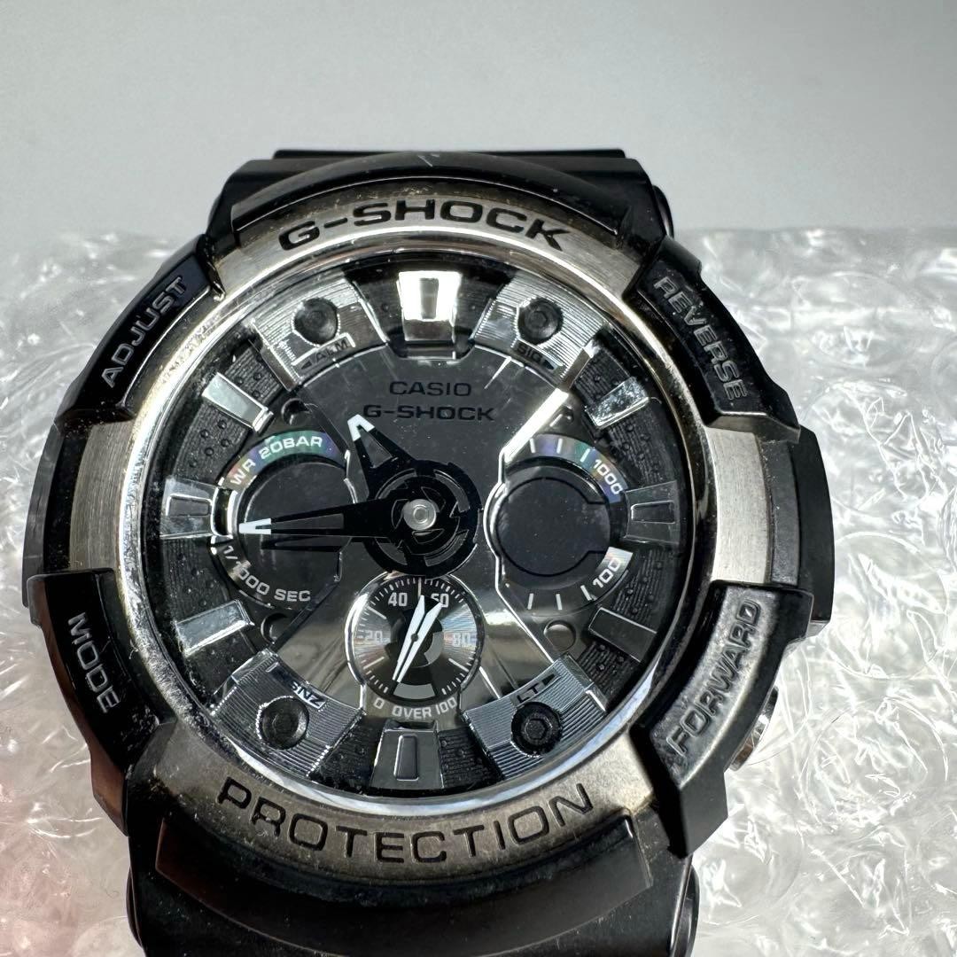 CASIO G-SHOCK GA-200BW Analog Watch, Black
