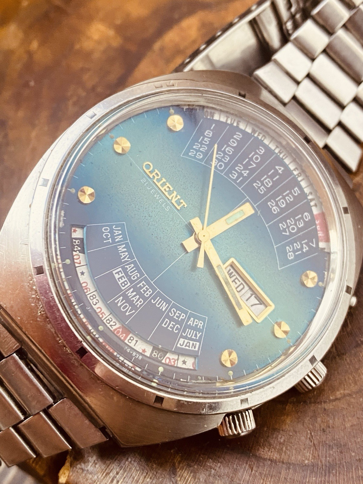 Watch Orient College Perpetual Multi Year Calendar Automatic Vintage #8358