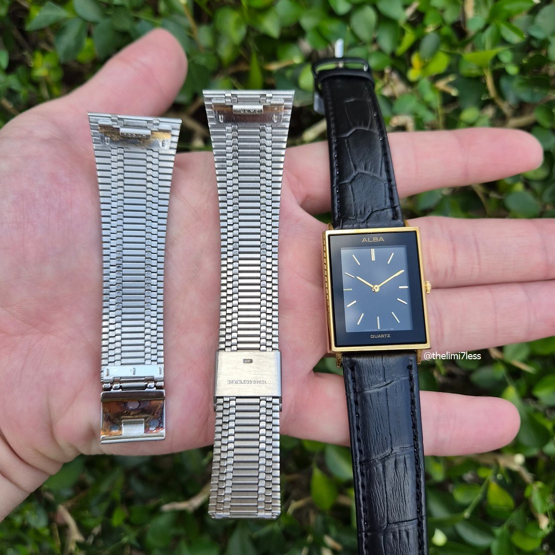 Alba quartz tank gold tone made in japan watch ref Y100-5130 in fine condition