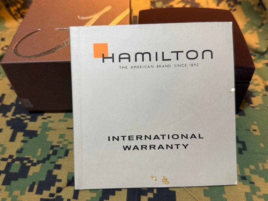 HAMILTON Khaki Field H70535061 Automatic Day-Date Green Camo Steel Watch