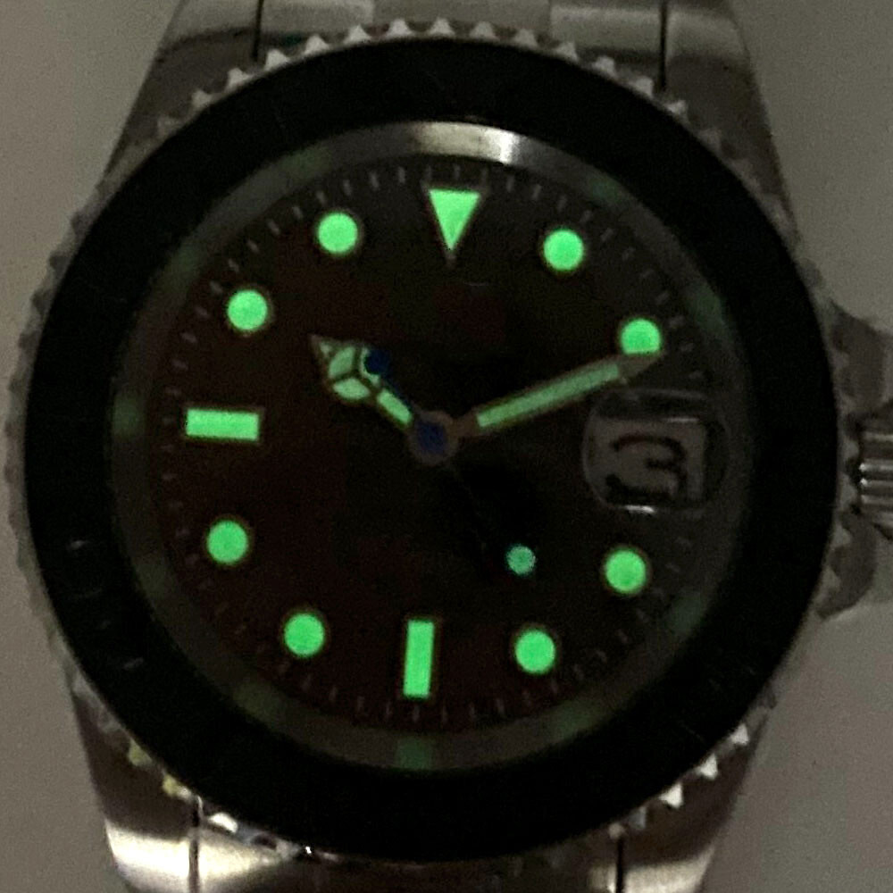 40mm Sterile Gray Dial NH35 Date Automatic Mens Diving Watch Sapphire Glass