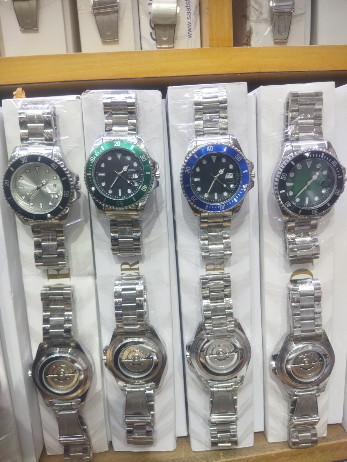 2pcsWaterproof Watch Stainless Steel Quartz Luminous Classic Business Wristwatch