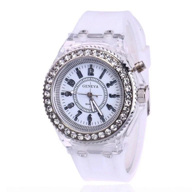 Mens Womens LED Watches Luminous Quartz Watches by Geneva