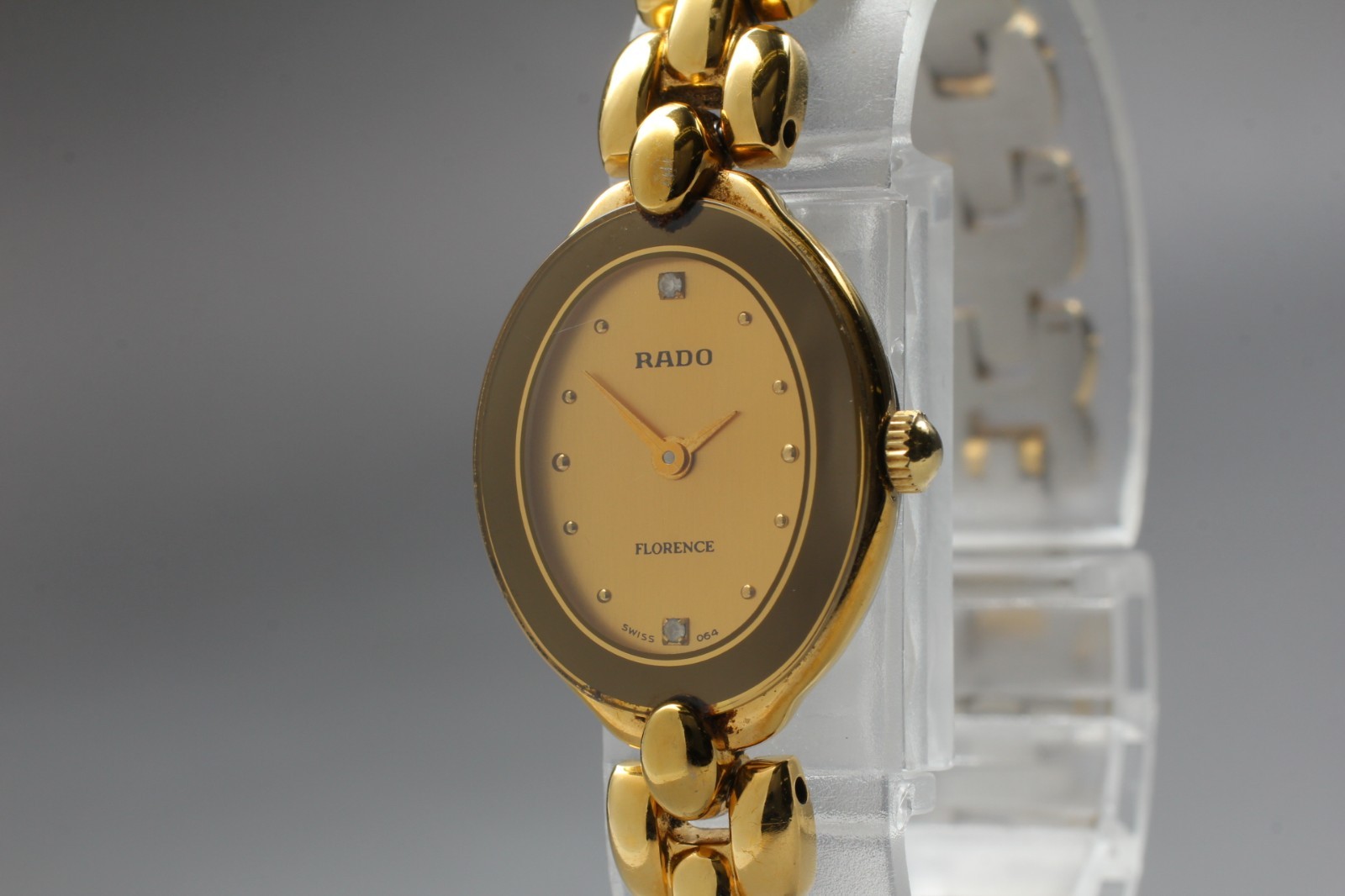[Exc+5] RADO Florence 153.3650.2 2 Stones Quartz Ladies Watch From JAPAN