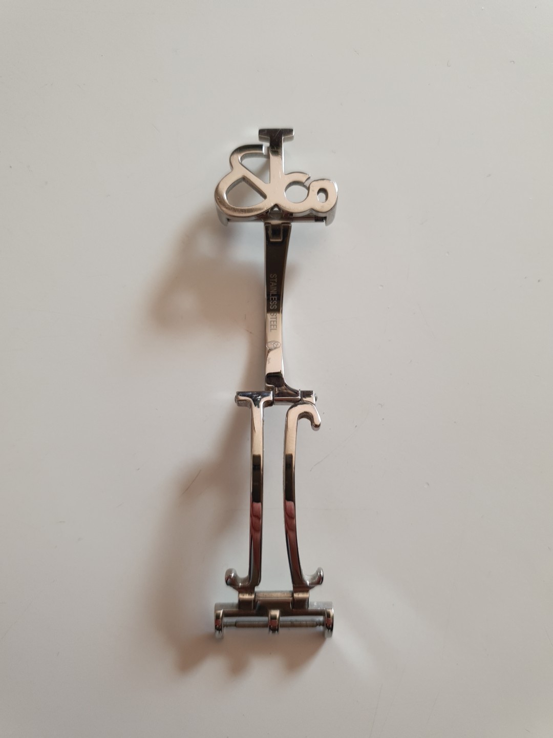 100% GENUINE JACOB & CO 18mm POLISHED STAINLESS STEEL DEPLOYMENT CLASP