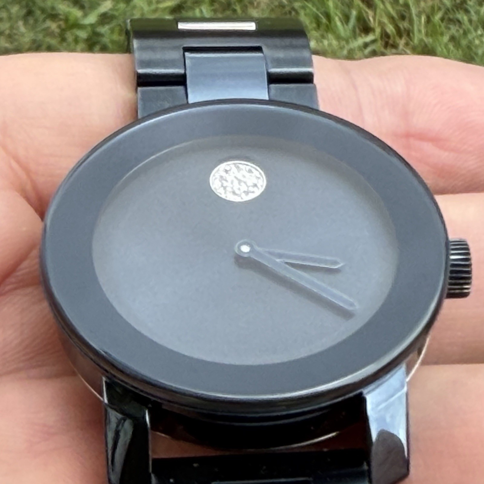Movado BOLD Dark Blue Ceramic Dark Blue Dial 36mm Watch MB.01.3.14.6037 NEW BATT