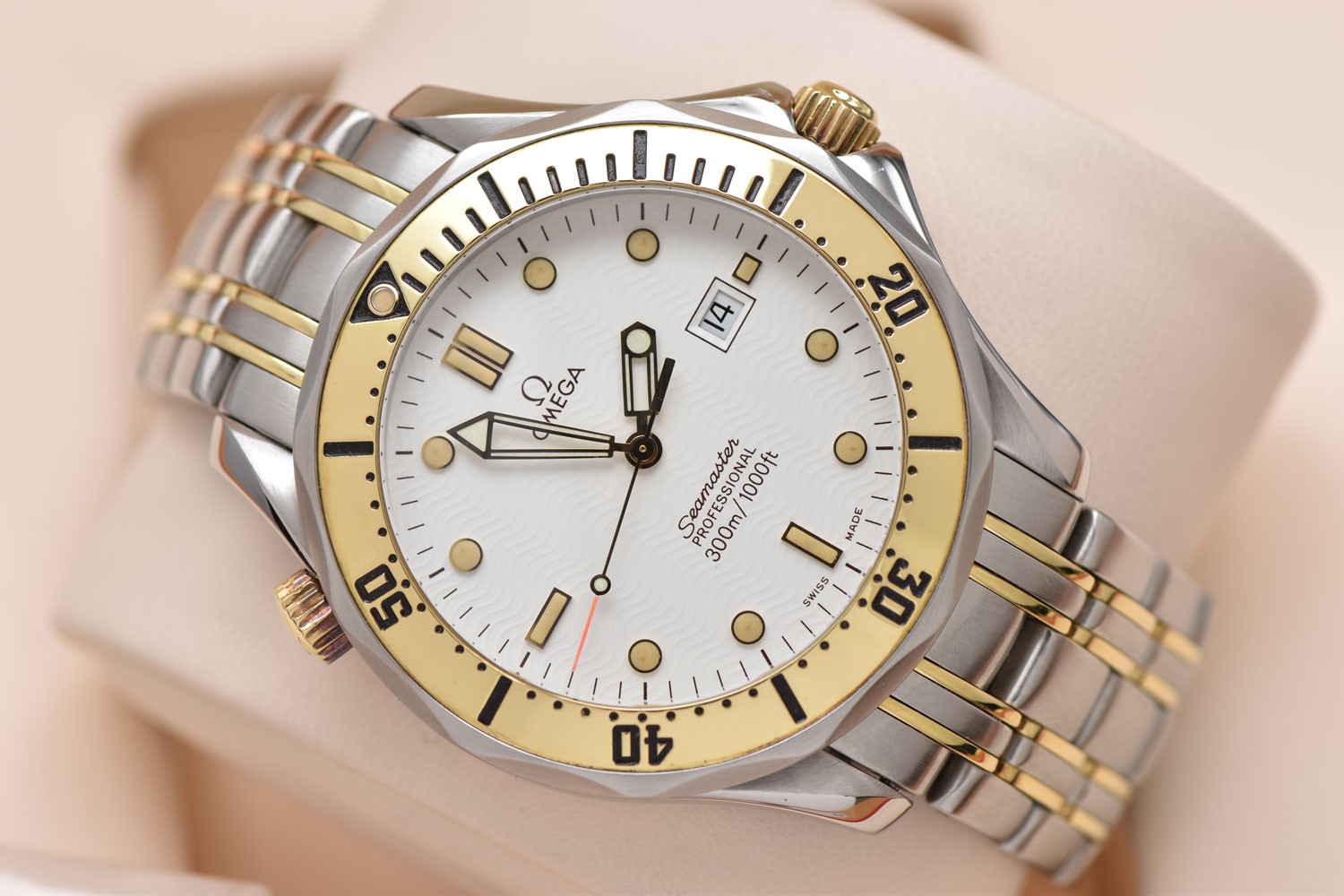 Omega Seamaster Professional 300M 18K Gold & Steel 39.3MM Quartz 2342.20 #2152