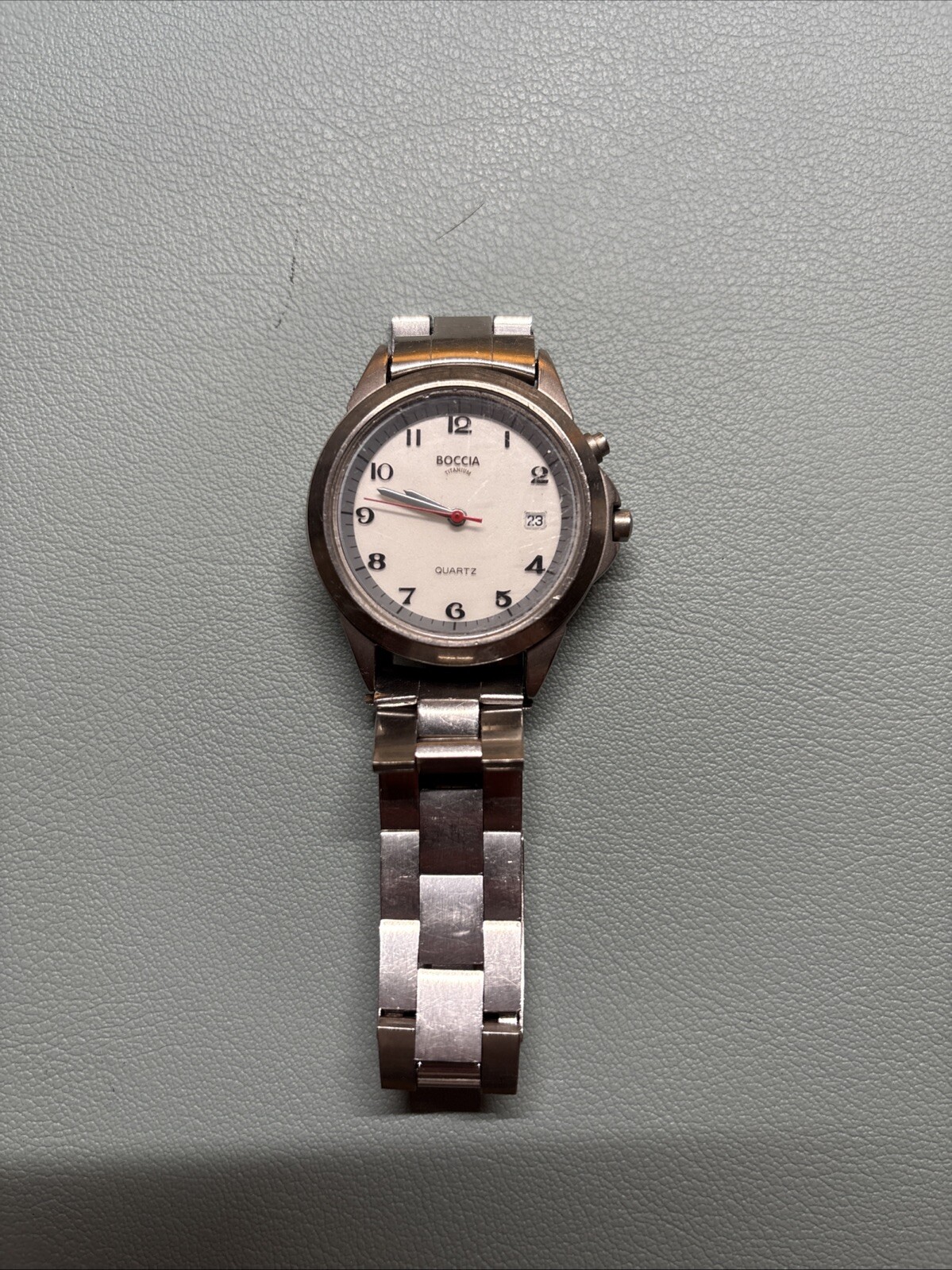 BOCCIA Titanium Men’s Watch White Dial Date