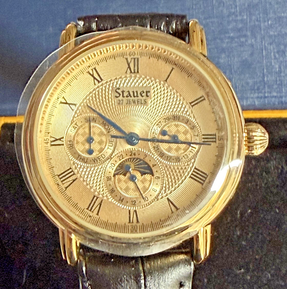STAUER MAGNIFICAT II AUTOMATIC MEN’S WATCH MODEL 20193 NEW/OLD STOCK WATCH