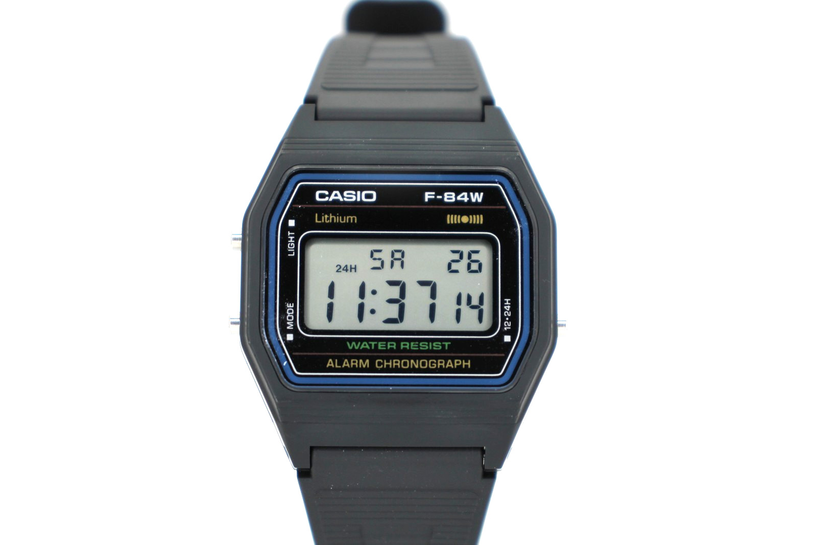 CASIO F-84W-1QJH Digital Watch Black Classic Retro Style Japan Import New