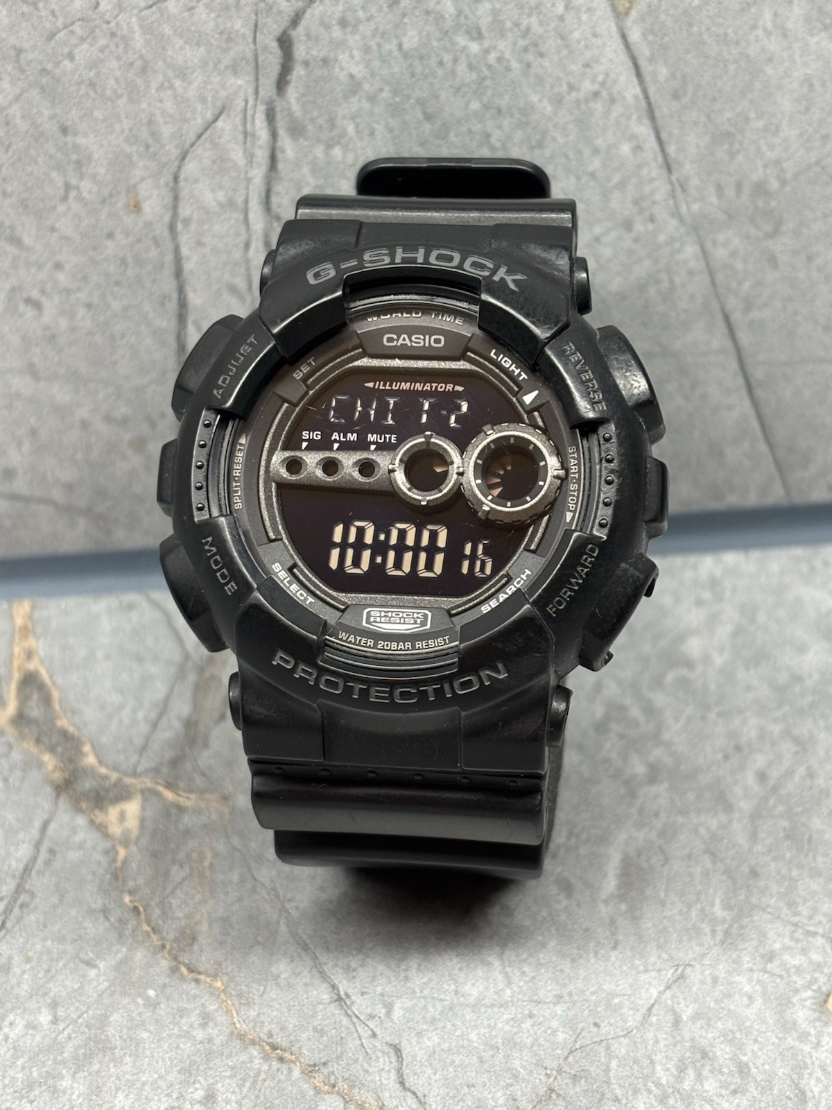 Casio G Shock Watch Men Digital Black 3263 GD-100 Water Resistant