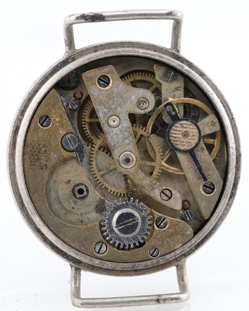 O. MAIRE EARLY WW1 TRENCH WRIST WATCH, 28mm, 11mm LUG, FOR REPAIR (ES)