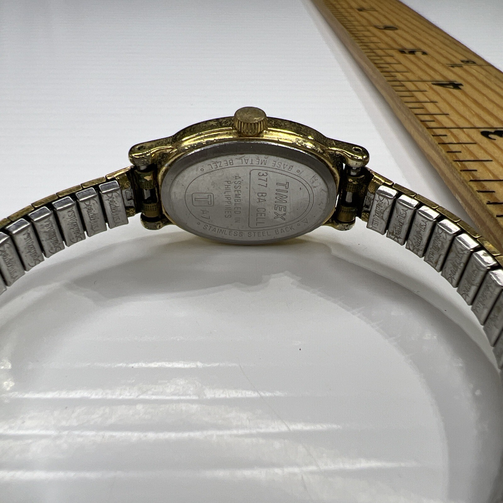 Timex Gold Stretch Stainless A7 Philippines Retro Watch Untested
