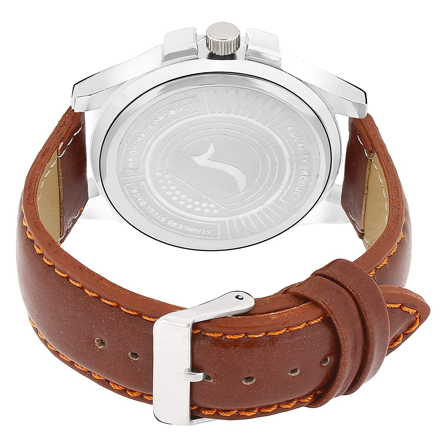 Brown Leather Strap Analogue Dial Men’s Watch Semi Casual Traditional Formal