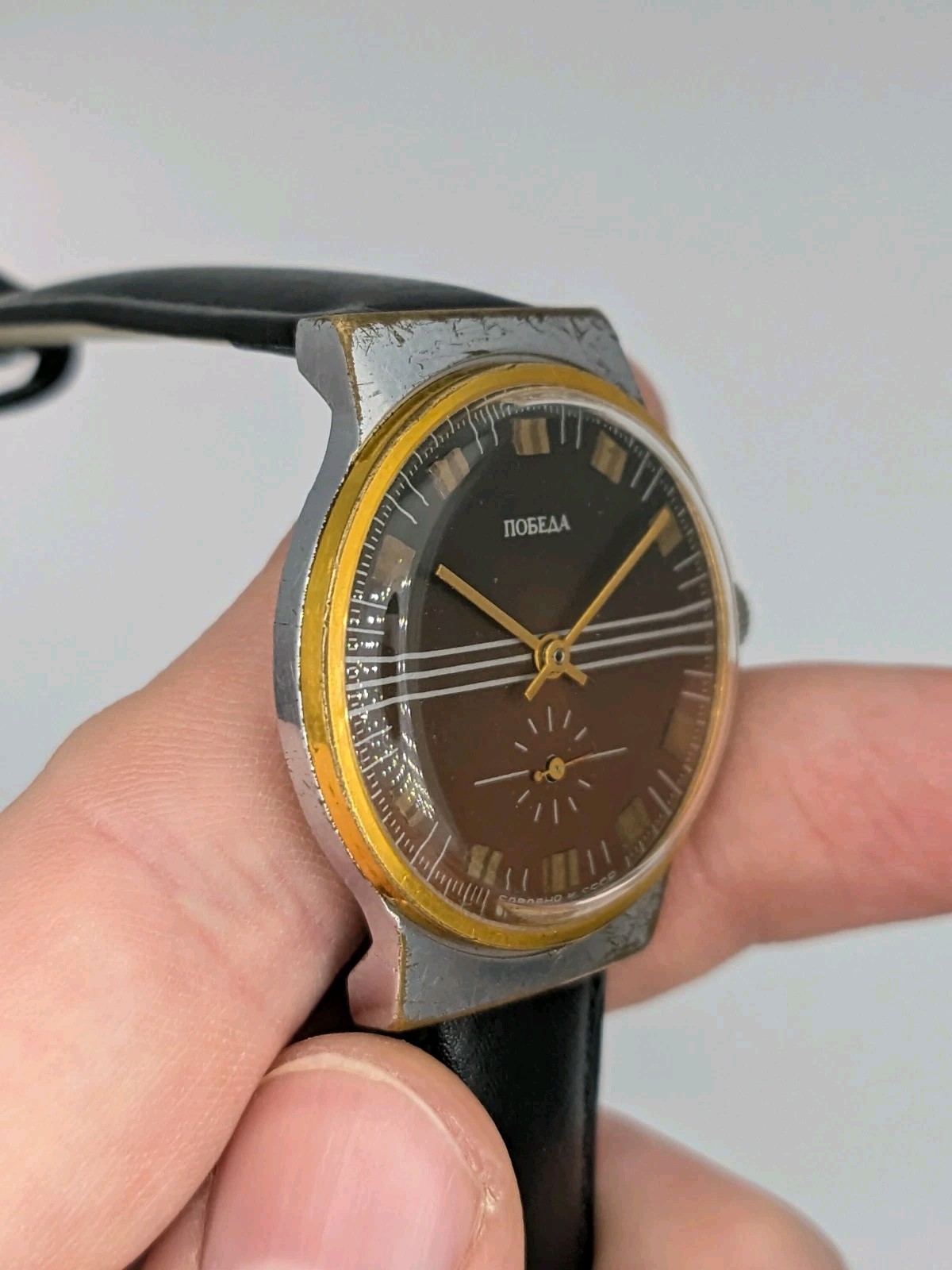 Pobeda Vintage Watch cal 2602 Men Soviet USSR 1980s Mechanical ZiM