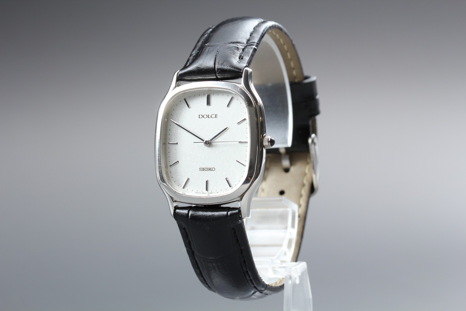 [Near MINT] SEIKO Dolce 5E31-5B40 Silver White Dial Quartz Men’s Vintage Watch