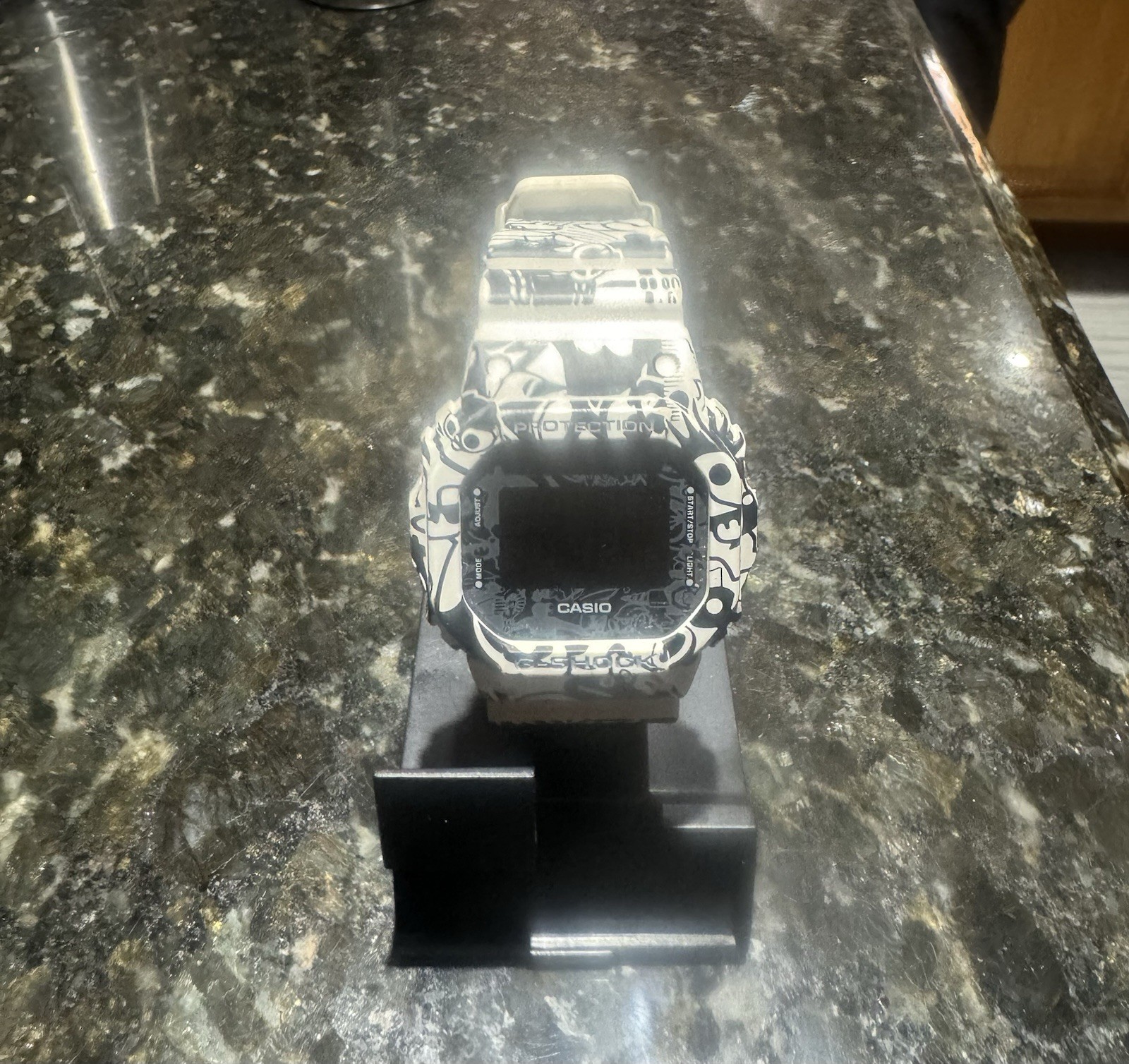 Casio G-Shock DW-5600GU-7 Collab Black White Limited Edition “G Universe” Watch