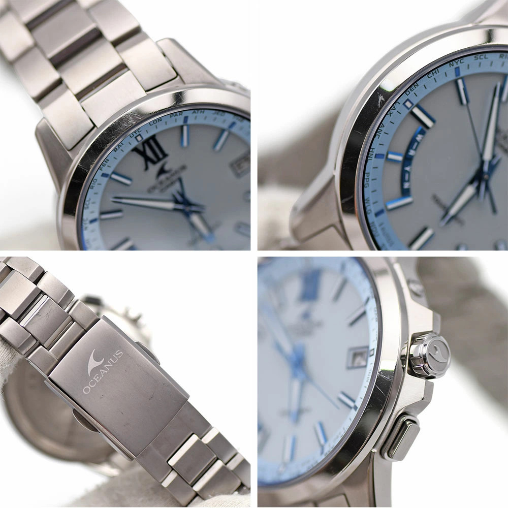 Casio Oceanus OCW-T150-2AJF Solar Radio Titanium Watch Used Japan