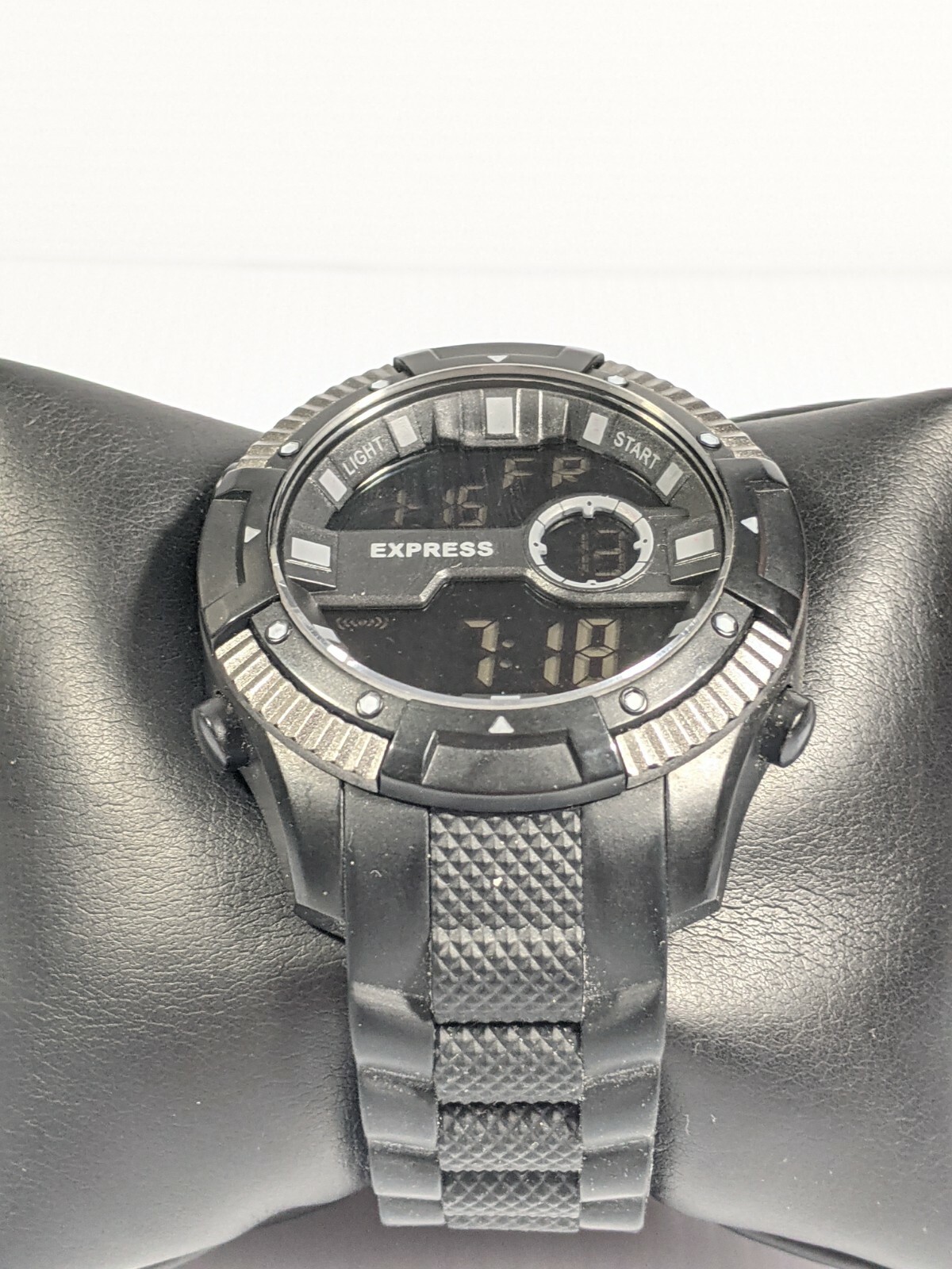 Express FMDEX 1738v Black Sports Day Date Time Lap Light up Watch 9 Inch
