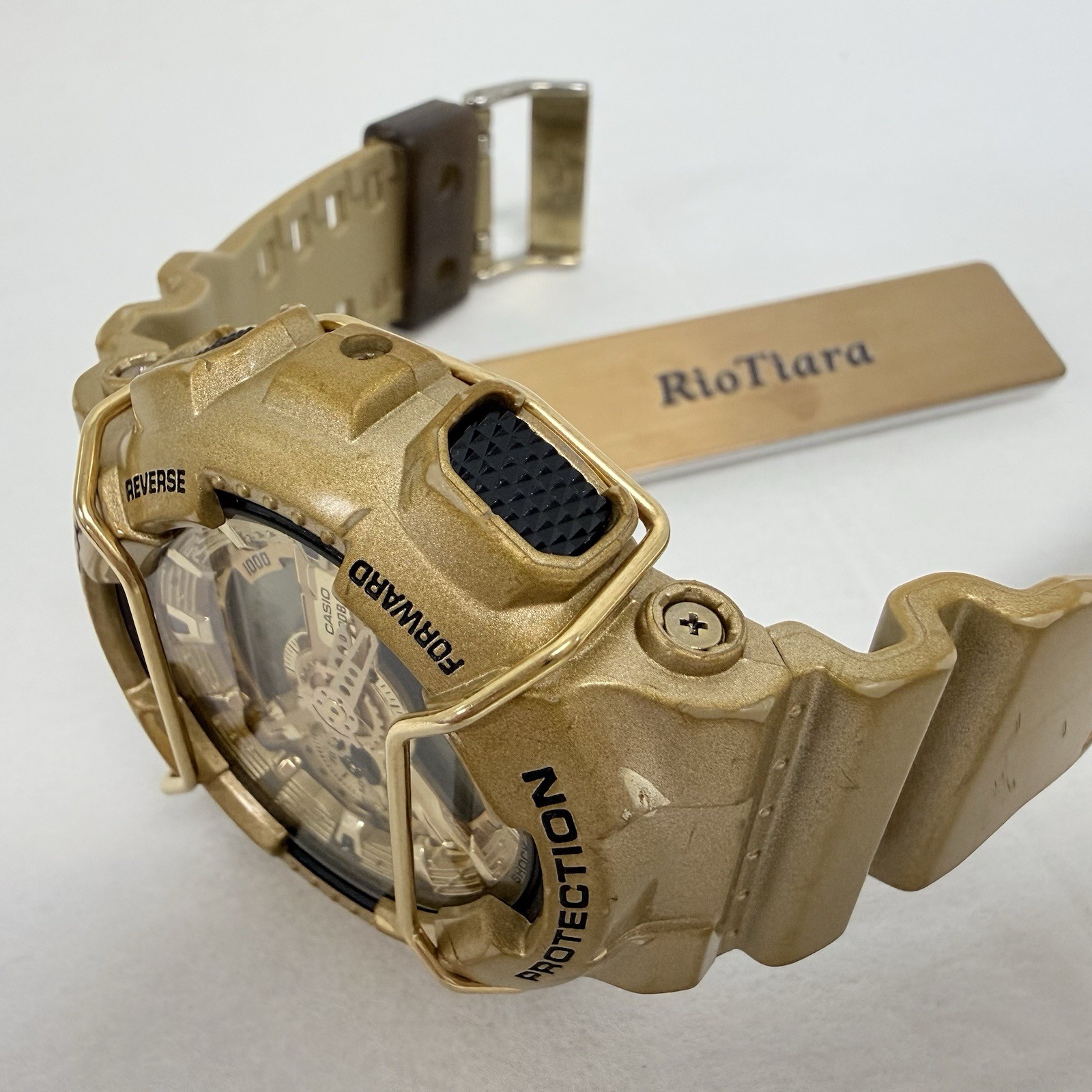 Casio G-Shock GA-110GD-9AJF Crazy Gold Anadigit Men Watch Gold Bumper Guard 5146