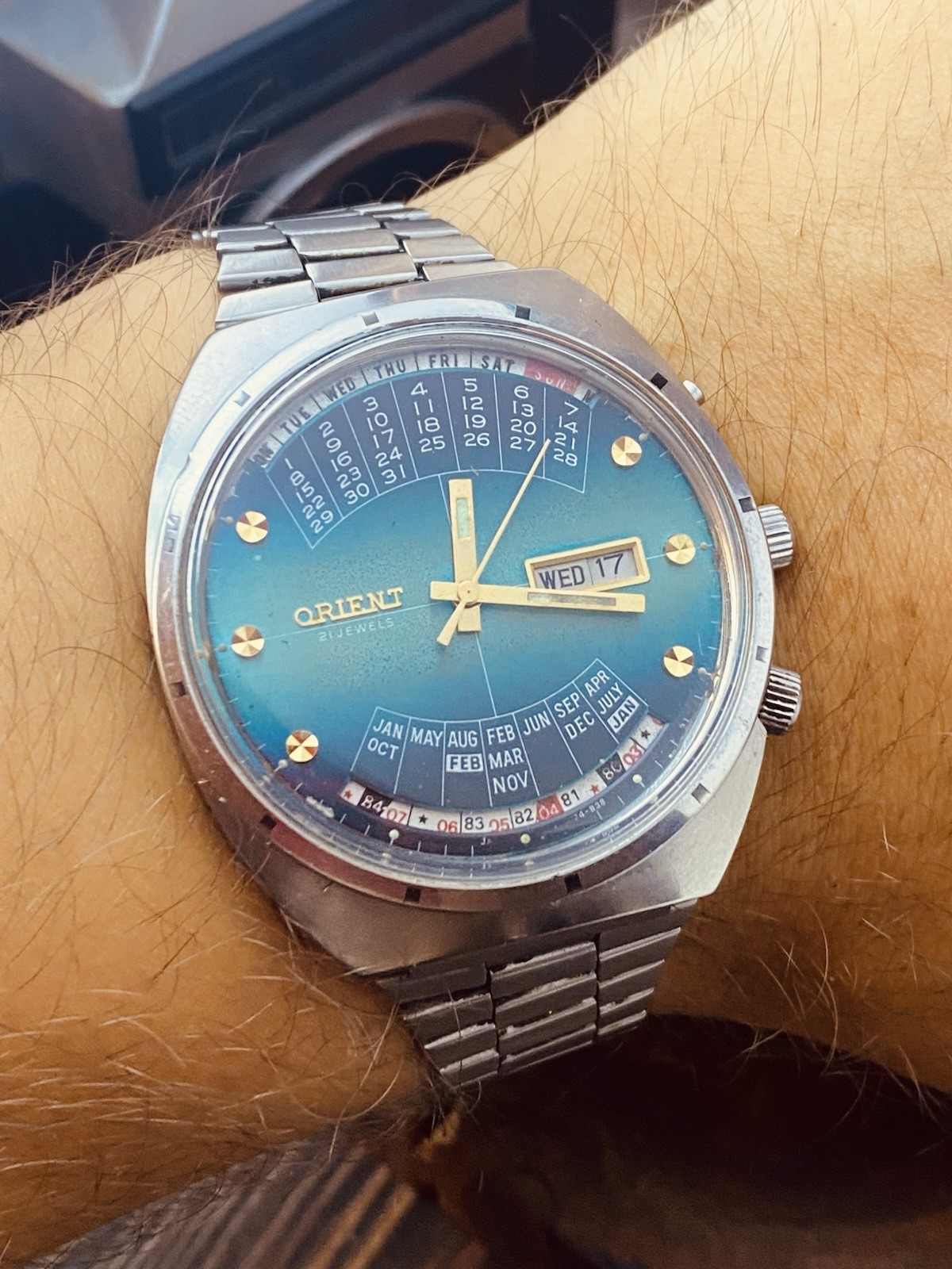 Watch Orient College Perpetual Multi Year Calendar Automatic Vintage #8358