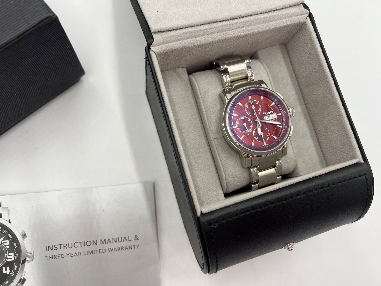 t848 Beautiful Stauer Sapphire Crystal Men’s Wrist Watch