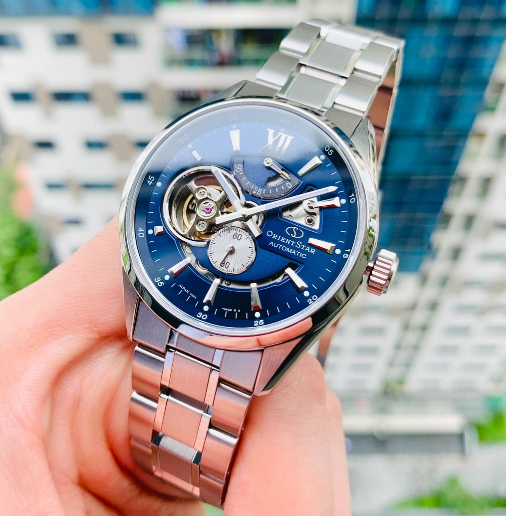 Orient Star Automatic Blue Dial Sapphire Crystal Men’s Watch RE-AV0003L