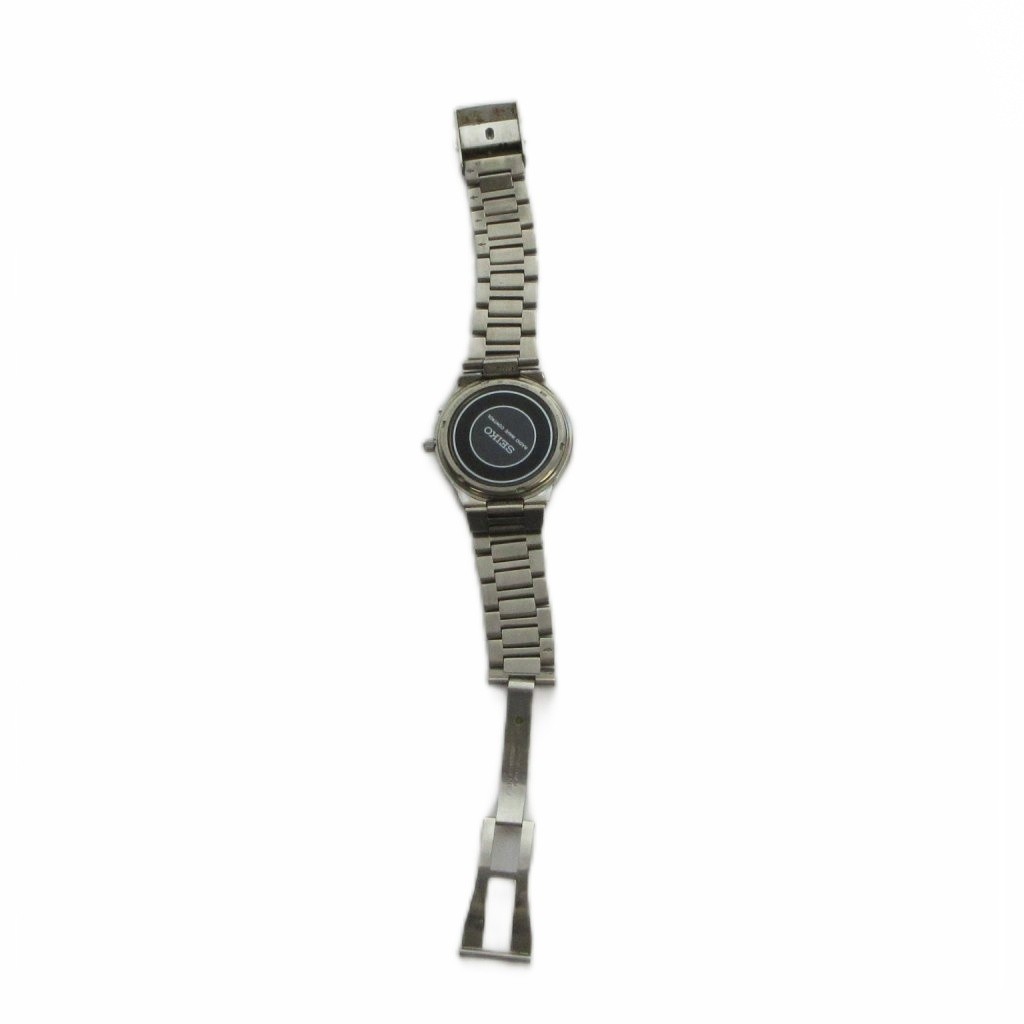 Seiko 7B22-0AF0 Men’s Solar Quartz Stainless Steel 40mm Silver Watch