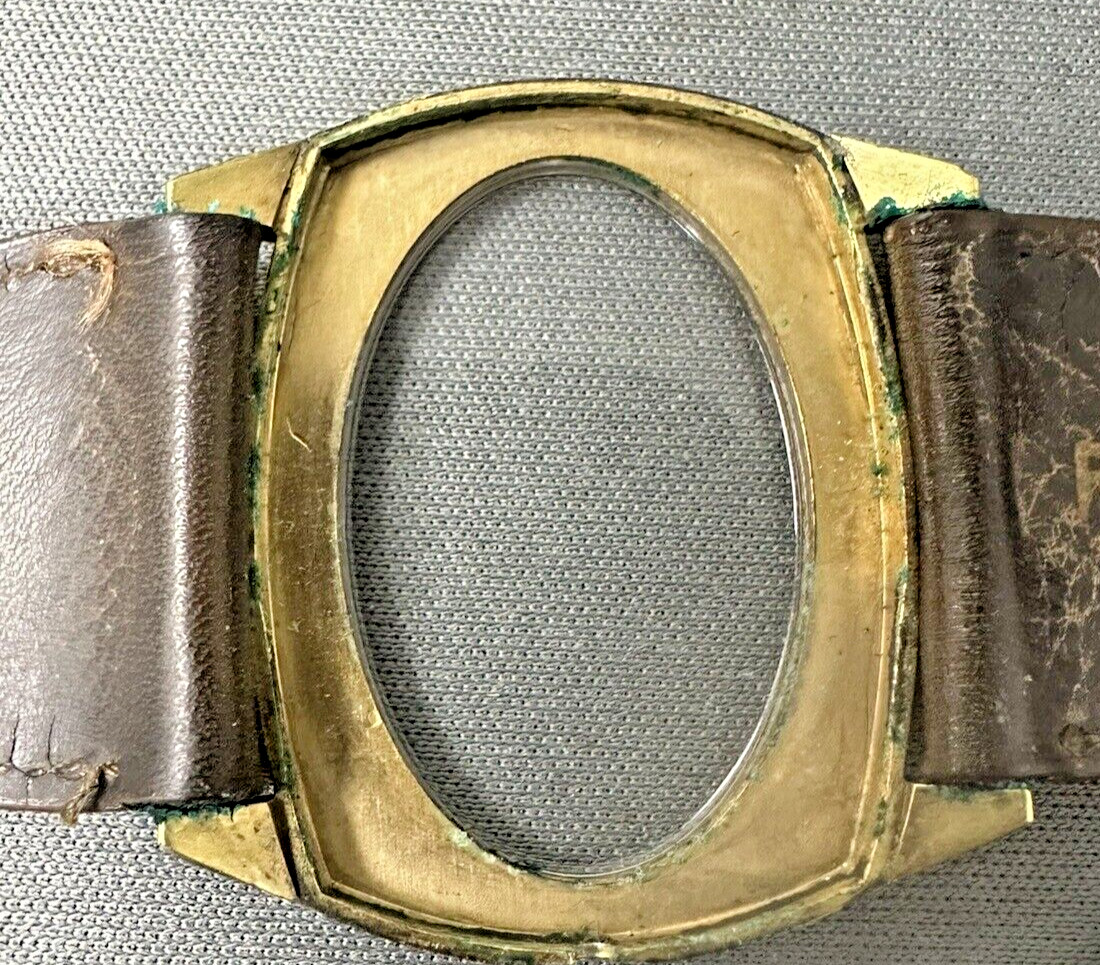 Ernest Borel synchorn Watch oval dial unisex RARE SHAPE!!!! running