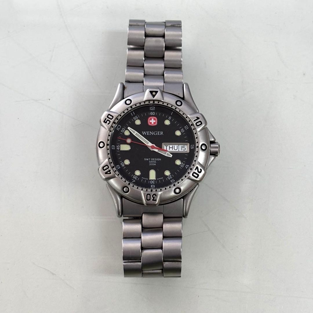 Wenger Watch Automatic Black Dial Wristwatch