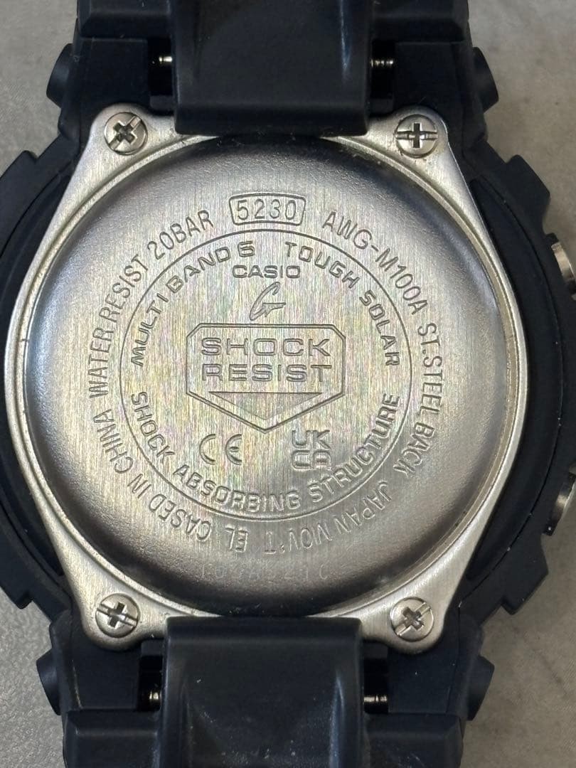 CASIO G-SHOCK AWG-M100A Radio-controlled Solar Watch, Excellent , From Japan