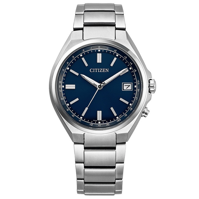 Citizen CB1160-55L Blue Dial Titanium Direct Flight Atomic Radio Solar Men Watch