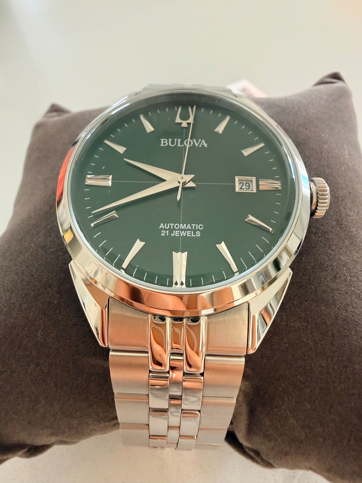 Bulova 96B424 Classic Sutton Stainless Steel Automatic Men’s Watch 41mm