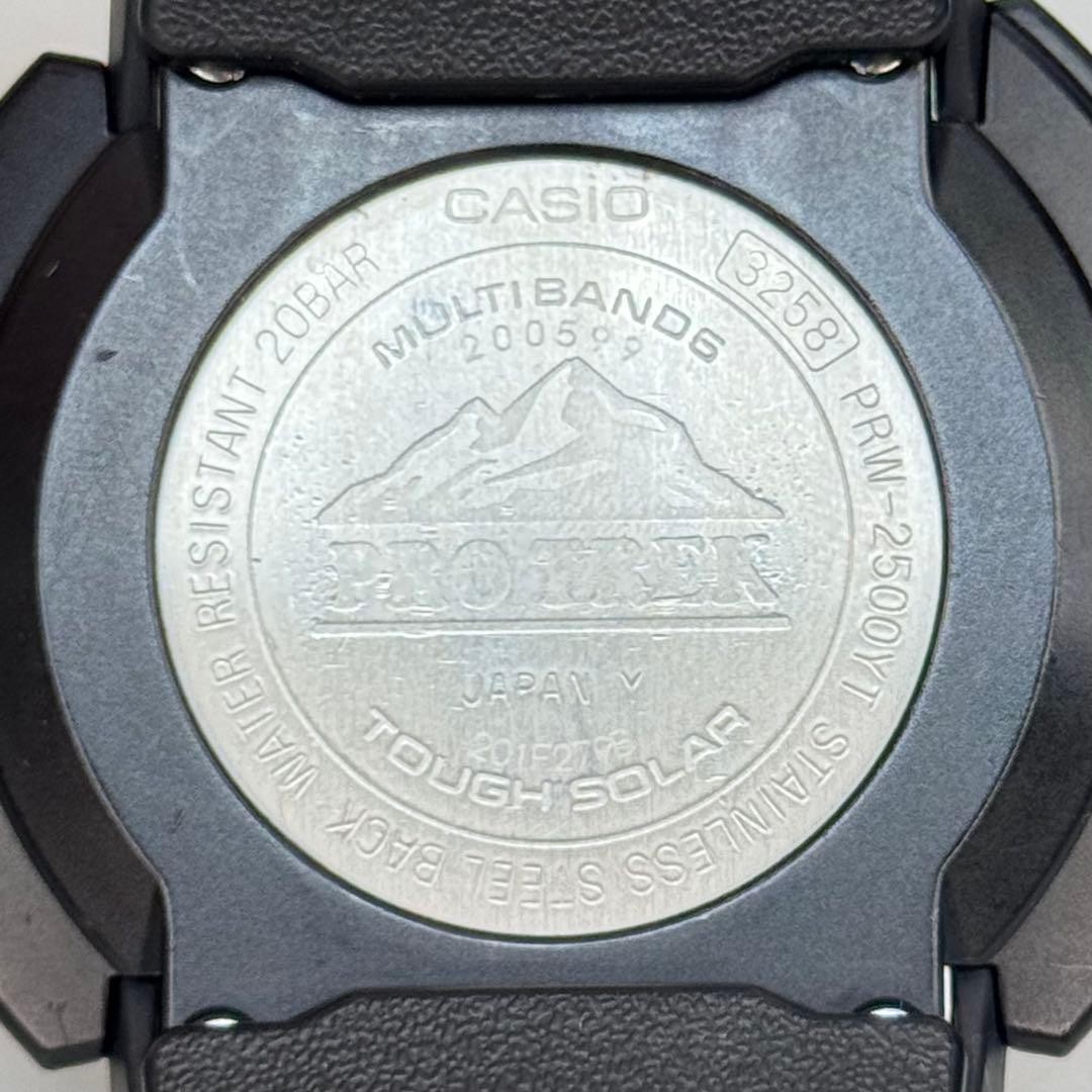 CASIO Pro Trek PRW 2500YT 1JF BK Solar Radio Titanium Triple Sensor
