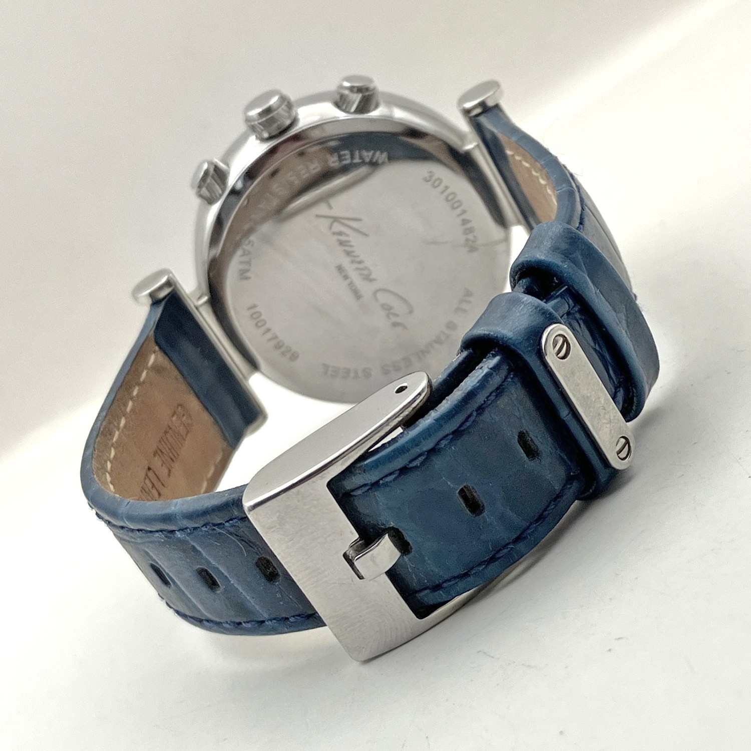 Kenneth Cole New York Chronograph Date Watch All Stainless Steel 36mm Womens