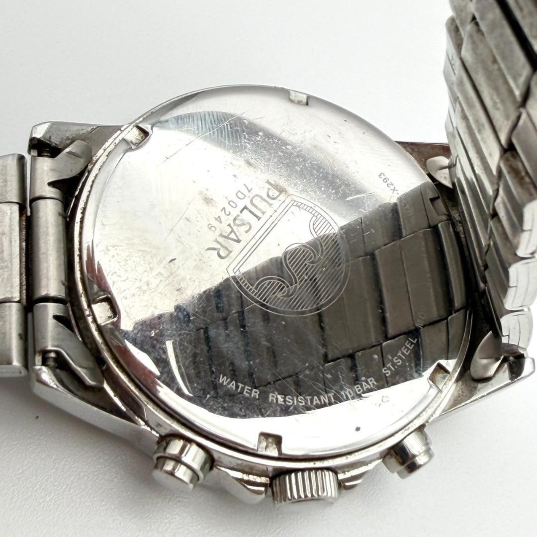 Seiko Pulsar Chronograph Date Watch, New Battery, Men’s, Working Condition